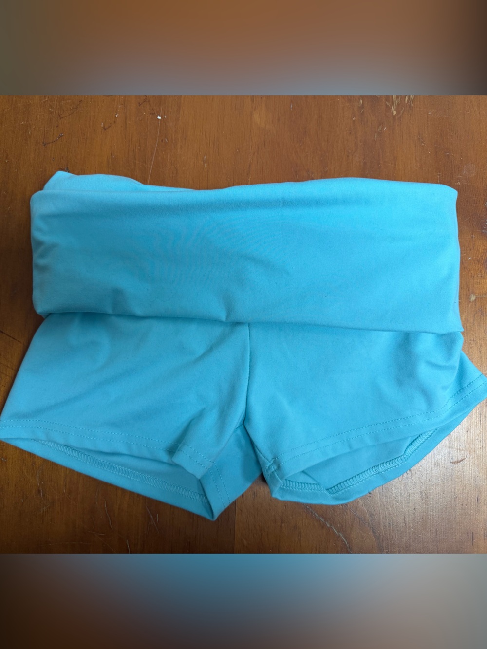 Women's Light Blue Athletic Shorts